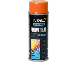 DAŽAI AEROZOLINIAI INRAL UNIVERSAL 400ML ORANŽINĖS SPALVOS RAL2004