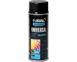 DAŽAI AEROZOLINIAI INRAL UNIVERSAL 400ML JUODOS SPALVOS RAL9017