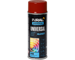 DAŽAI AEROZOLINIAI INRAL UNIVERSAL 400ML UGNIES RAUDONUMO SPALVA RAL3000