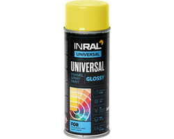 DAŽAI AEROZOLINIAI INRAL UNIVERSAL 400ML ŠVIESIAI GELTONOS SPALVOS RAL1018
