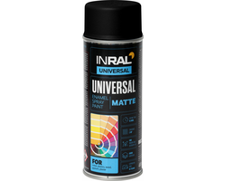 DAŽAI AEROZOLINIAI INRAL UNIVERSAL 400ML TAMSIAI JUODOS SPALVOS RAL9005