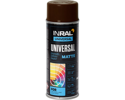 DAŽAI AEROZOLINIAI INRAL UNIVERSAL 400ML ŠOKOLADINĖS SPALVOS RAL8017