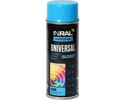DAŽAI AEROZOLINIAI INRAL UNIVERSAL 400ML ŠVIESIAI MĖLYNOS SPALVOS RAL5012