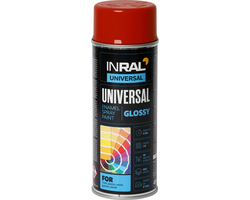 DAŽAI AEROZOLINIAI INRAL UNIVERSAL 400ML RAUDONOS SPALVOS RAL3002