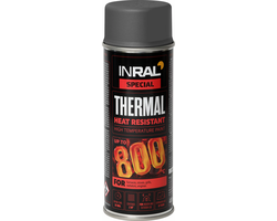 DAŽAI KARŠČIUI ATSPARŪS AEROZOLINIAI INRAL THERMAL 400ML TAMSIAI PILKOS SPALVOS RAL7016