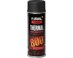 DAŽAI KARŠČIUI ATSPARŪS AEROZOLINIAI INRAL THERMAL 400ML JUODOS SPALVOS RAL9011
