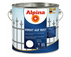 DAŽAI METALO ANTIKOROZINIAI ALPINA DIREKT AUF ROST 2.5L DRAMBLIO KAULO SPALVOS RAL1015