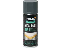 DAŽAI METALUI AEROZOLINIAI INRAL METAL PAINT 400ML ANTRACITO SPALVOS