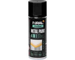 DAŽAI METALUI AEROZOLINIAI INRAL METAL PAINT 400ML JUODOS SPALVOS
