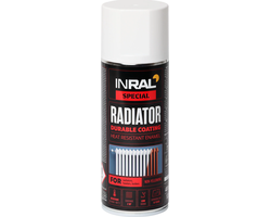 DAŽAI RADIATORIAMS AEROZOLINIAI INRAL RADIATOR 400ML BALTOS SPALVOS