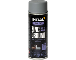 GRUNTAS ANTIKOROZINIS AEROZOLINIS INRAL ZINC GROUND 400ML CINKO SPALVOS