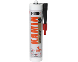 HERMETIKAS FOME FLEX KAMIN 1500°C 300ML JUODOS SPALVOS