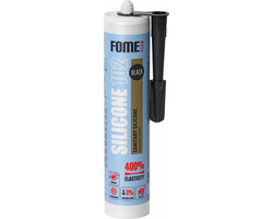 HERMETIKAS FOME FLEX SANITARY SILICONE 102 310ML JUODOS SPALVOS