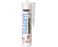 HERMETIKAS FOME FLEX SILACRYL 300ML BALTOS SPALVOS