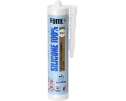 HERMETIKAS FOME FLEX SILICONE 100% 310ML BALTOS SPALVOS