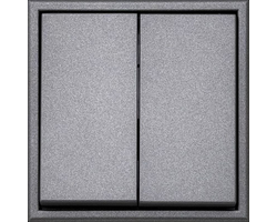 JUNGIKLIS DVIEJŲ KLAVIŠŲ MODERN JUODA SPALVA BE RĖMELIO IJ5.10-203-01.M/BM