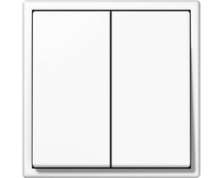 JUNGIKLIS DVIEJŲ KLAVIŠŲ LIREGUS MODERN BALTOS MATINĖS SPALVOS BE RĖMELIO IJ5.10-203-01.M/WM