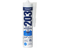 KLIJAI IR HERMETIKAS POINT 203 FOLIE & MEMBRANE FIX 300ML MĖLYNOS SPALVOS