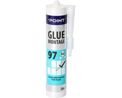 KLIJAI IR UŽPILDAS PLYTELĖMS POINT 97 280ML BALTOS SPALVOS