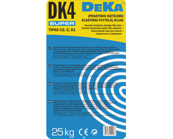 KLIJAI PLYTELIŲ ELASTINGI DK4 C2 DEKA 25KG