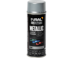 LAKAS AKRILINIS AEROZOLINIS INRAL METALLIC 400ML SIDABRINĖS SPALVOS