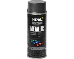LAKAS AKRILINIS AEROZOLINIS INRAL METALLIC 400ML JUODOS SPALVOS