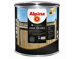 LAZŪRA MEDIENAI ALPINA AQUA EBENHOLZ 10L