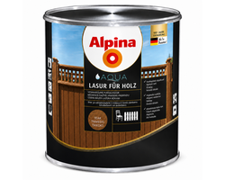LAZŪRA MEDIENAI ALPINA AQUA HOLZLASUR 10L TIKMEDŽIO SPALVOS