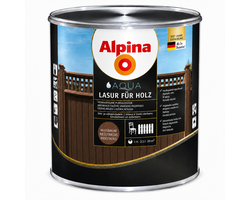 LAZŪRA MEDIENAI ALPINA AQUA HOLZLASUR 2.5L RIEŠUTMEDŽIO SPALVOS