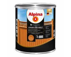 LAZŪRA MEDIENAI ALPINA AQUA HOLZLASUR 0.75L MAUMEDŽIO SPALVOS