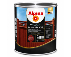 LAZŪRA MEDIENAI ALPINA AQUA HOLZLASUR 2.5L RAUDONMEDŽIO SPALVOS