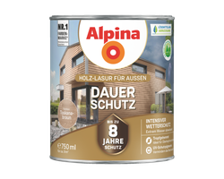 LAZŪRA MEDIENAI ALPINA DAUER-SCHUTZ 0.75L TOSKANOS RUDOS SPALVOS