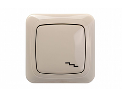 PERJUNGIKLIS VIENO KLAVIŠO LIREGUS ALFA SMĖLIO SPALVA BĖ RĖMELIO IP6.10-001-01.A/S