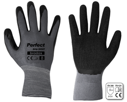 PIRŠTINĖS LATEKSINĖS PERFECT GRIP GRAY D-8 PILKOS SPALVOS