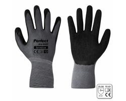 PIRŠTINĖS LATEKSINĖS PERFECT GRIP GRAY D-10 PILKOS SPALVOS