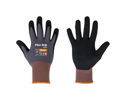 PIRŠTINĖS NITRILINĖS APSAUGINĖS FLEX GRIP SANDY D-9