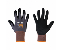 PIRŠTINĖS NITRILINĖS APSAUGINĖS FLEX GRIP SANDY D-8