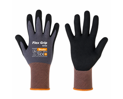 PIRŠTINĖS NITRILINĖS APSAUGINĖS FLEX GRIP SANDY D-11