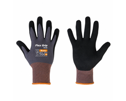 PIRŠTINĖS NITRILINĖS APSAUGINĖS FLEX GRIP SANDY D-10