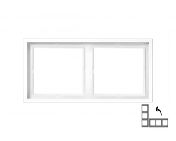 RĖMELIS DVIVIETIS LIREGUS MODERN BALTOS MATINĖS SPALVOS K14-445-02.M/WM