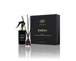 RINKINYS NAMŲ KAVPAS SU LAZDELĖMIS IR PURŠKIAMAS NAMŲ KVAPAS OHENA AROMATIC 89