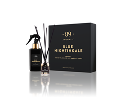 RINKINYS NAMŲ KVAPAS SU LAZDELĖMIS IR PURŠKIAMAS NAMŲ KVAPAS BLUE NIGHTINGALE AROMATIC 89