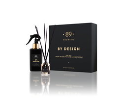 RINKINYS NAMŲ KVAPAS SU LAZDELĖMIS IR PURŠKIAMAS NAMŲ KVAPAS BY DESIGN AROMATIC 89