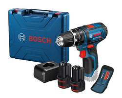 SUKTUVAS-GRĘŽTUVAS AKUMULIATORINIS SMŪGINIS BOSCH PRO GSB 12V-15 2X2.0AH