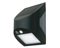 ŠVIESTUVAS LED SODO SU SAULĖS BATERIJA 3W SMD 300LM 4000K IP44 JUODAS