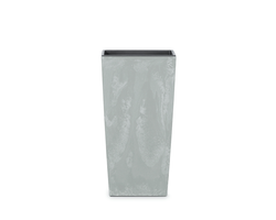 VAZONAS PLAST. 24CM URBI SQUARE BETON EFFECT PILKAS