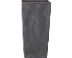 VAZONAS PLAST. 24CM URBI SQUARE BETON EFFECT ANTRACITO