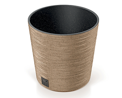 VAZONAS PLAST. 25CM FURU ROUND ECO WOOD NATURO