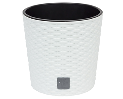 VAZONAS PLAST. 40CM RATO ROUND BALTAS