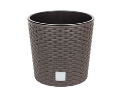VAZONAS PLASTIKINIS 30CM RATO ROUND RUDAS